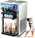 Kommerzielle Eismaschine, Café (ZM-168), Gewerbliche Eiscrememaschine mit 3 Aromen & 2 x 6L & LED-Panel, 20–28 L/h 2200 W, für Restaurant