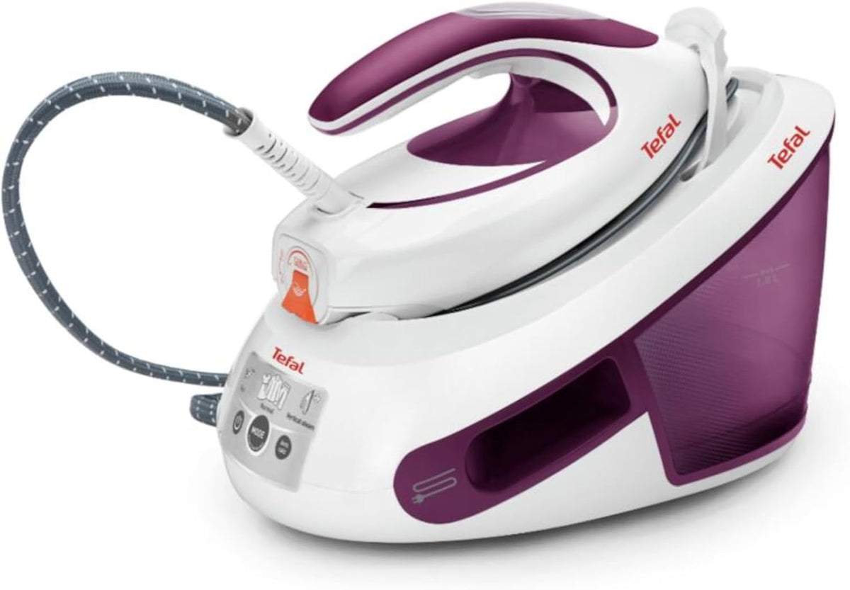 Tefal Express Anti-Kalk Dampfbügelstation, 6,5-Bar, SV8054, 2800 W, 1,8 L Wassertank, optimale Dampf-/Temperaturkombination, automatische Abschaltung