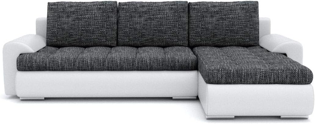 Ecksofa Tokio VI mit Schlaffunktion! Best Ecksofa! Wohnlandschaft mit Bettkasten! (Lawa 17+ Soft 17 Rechts)